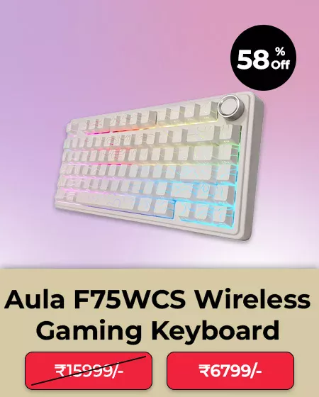 Aula F75WCS 75 Wireless Trio-Mode Mechanical Gaming Keyboard